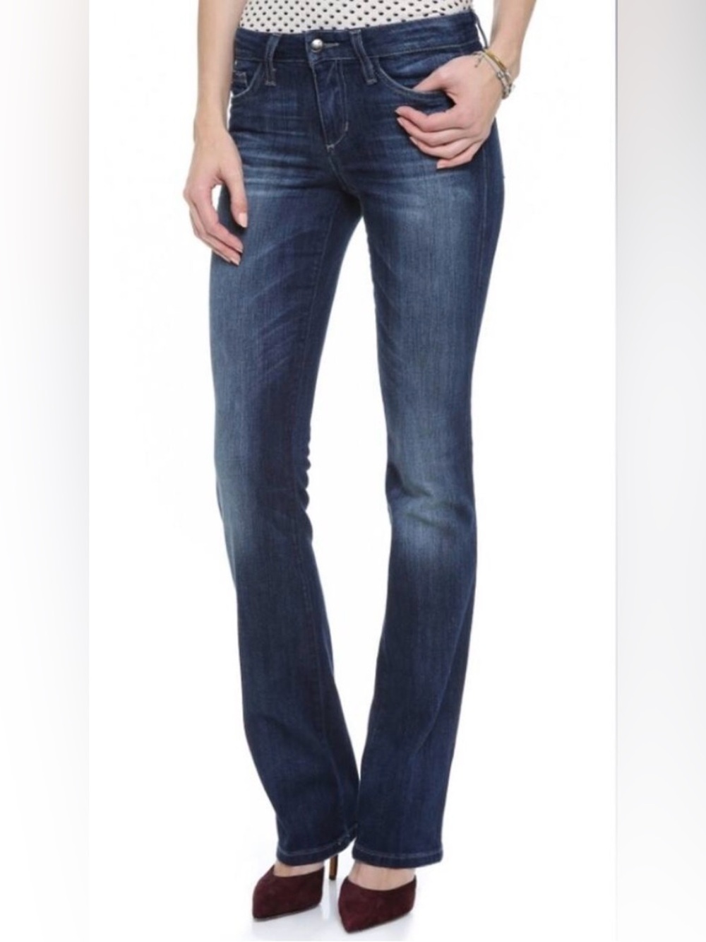 Joe's Jeans Women's Curvy Mini Blue Boot-Cut Jeans